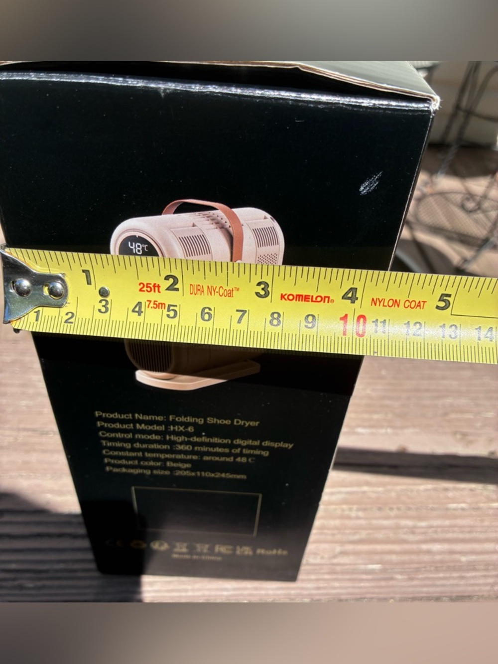 Portable Shoe Dryer & Warmer - Cream/Brown - Picture 9 of 13
